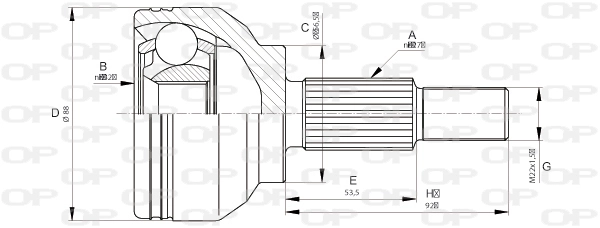 CVJ567210 Open Parts
