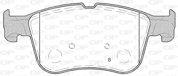 BPA180812 Open Parts Sapatas do freio dianteiras de disco