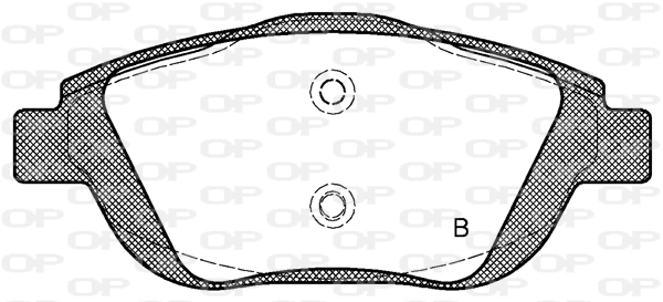 BPA139200 Open Parts Sapatas do freio dianteiras de disco