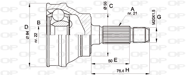 CVJ506010 Open Parts