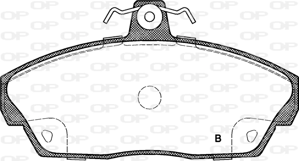 BPA033702 Open Parts Sapatas do freio dianteiras de disco