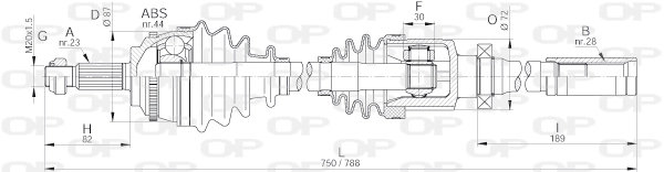 Compre T49162A Polcar Semieixo (acionador) dianteiro direito