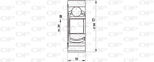 Junta homocinética traseira da junta universal dianteira Fiat/Alfa/Lancia 0060557667 preço, a partir de 49,32 USD