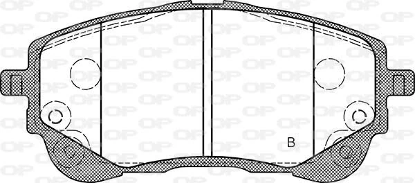 BPA185802 Open Parts Sapatas do freio dianteiras de disco