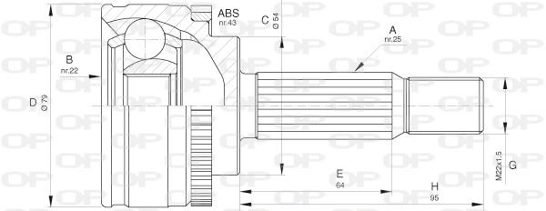 CVJ566110 Open Parts