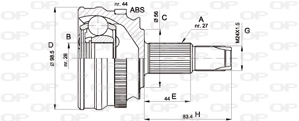 CVJ515210 Open Parts