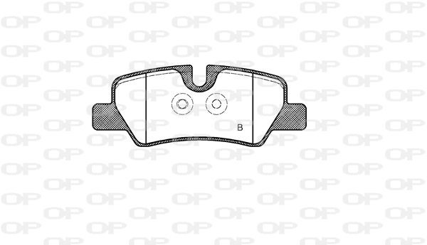 BPA160000 Open Parts Sapatas do freio traseiras de disco