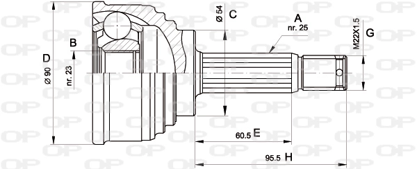 CVJ514710 Open Parts
