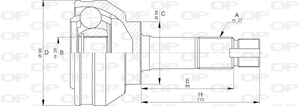 CVJ570310 Open Parts
