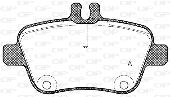 Sapatas do freio traseiras de disco para Mercedes A W176