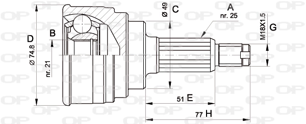 CVJ526010 Open Parts