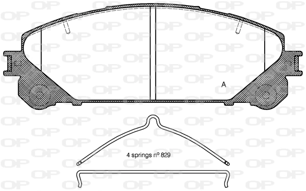 Sapatas do freio dianteiras de disco para Toyota Rav4 A5, H5