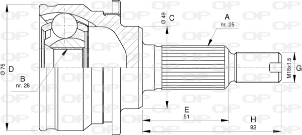 CVJ577010 Open Parts