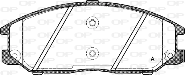 Sapatas do freio dianteiras de disco para SsangYong Rexton RJ