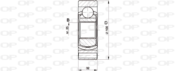 Compre 4315132 Fiat/Alfa/Lancia Junta homocinética interna dianteira