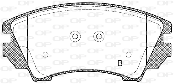 BPA137512 Open Parts Sapatas do freio dianteiras de disco
