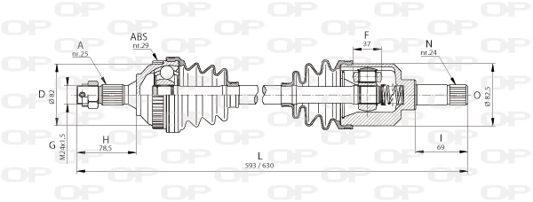 DRS604400 Open Parts