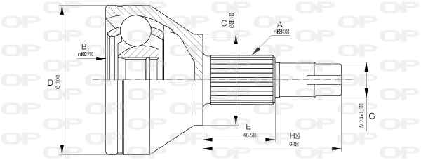 CVJ567310 Open Parts