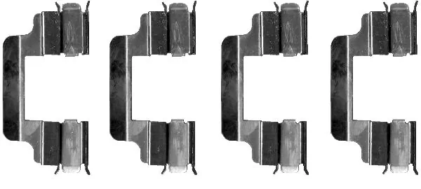 Kit de molas de fixação de sapatas de disco dianteiras para Peugeot 407 6E