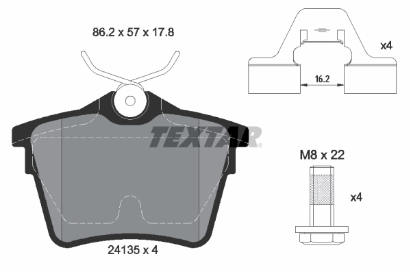 Sapatas do freio traseiras de disco Peugeot 407  6D ao melhor preço