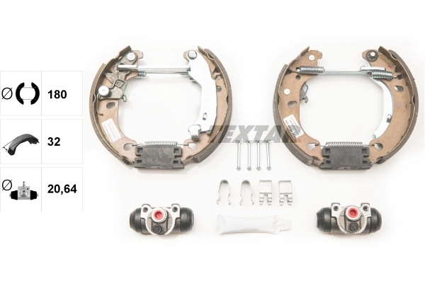Sapatas do freio traseiras de tambor, montadas com cilindros, kit Peugeot/Citroen E170209 preço, a partir de 84,50 USD