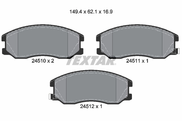 Sapatas do freio dianteiras de disco Chevrolet Captiva I C100 ao melhor preço