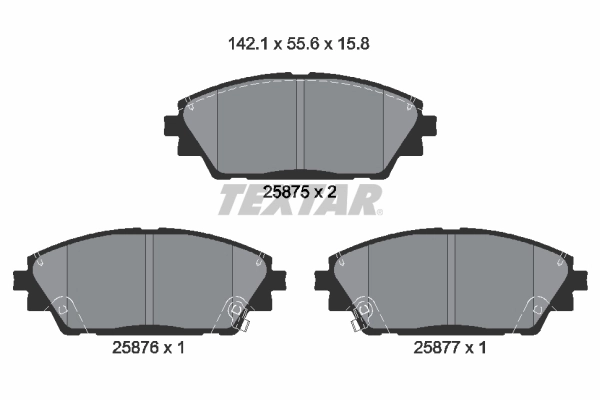 Sapatas do freio dianteiras de disco Mazda 3  BM, BN ao melhor preço