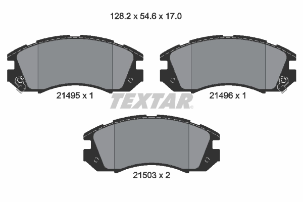 Sapatas do freio dianteiras de disco para Subaru Legacy BC