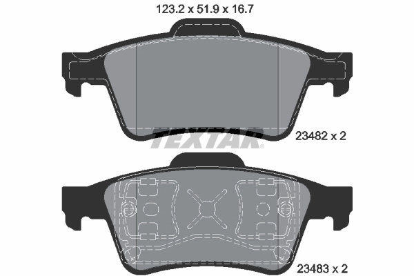 Sapatas do freio traseiras de disco para Renault Laguna KG0, KG1