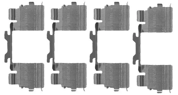 Kit de molas de fixação de sapatas de disco dianteiras para Fiat Ducato I 290