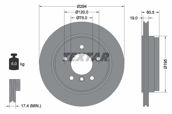 Disco do freio traseiro Renault Clio  LB0, LB1, LB2 ao melhor preço