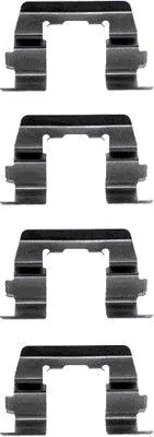  Kit de molas de fixação de sapatas de disco dianteiras Hyundai Getz hatchback (TB) (2002 - 2011) 