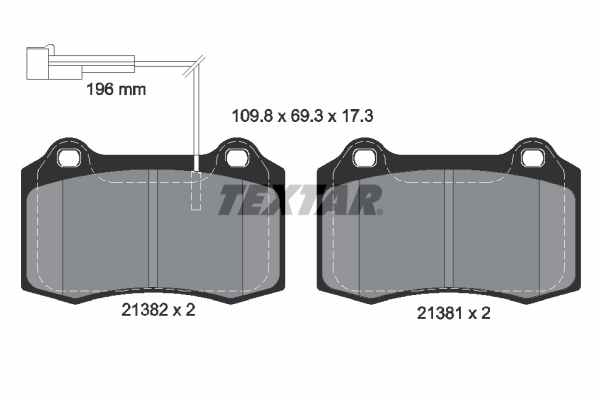 5892740 Fiat/Alfa/Lancia Sapatas do freio dianteiras de disco