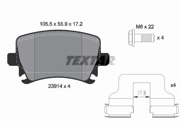  para Audi A4  (8EC)
