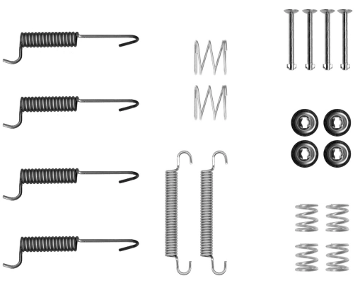 Kit de montagem das sapatas traseiras de tambor para KIA Carnival VQ