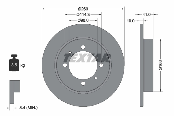 Disco do freio traseiro Volvo S40 I VS ao melhor preço