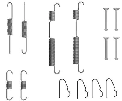 Kit de montagem das sapatas traseiras de tambor para KIA Rio III UB