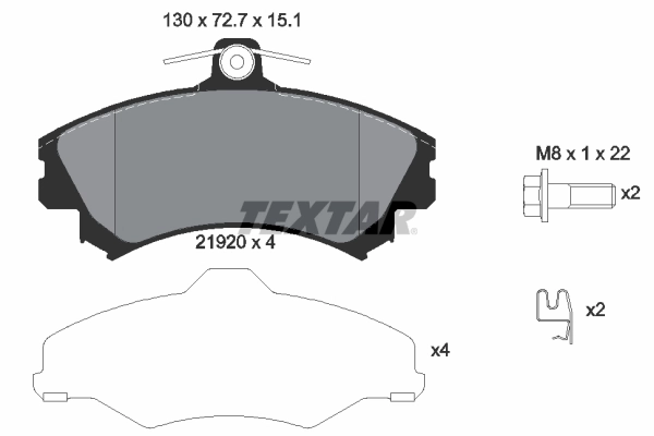 Sapatas do freio dianteiras de disco Volvo V40  VW ao melhor preço