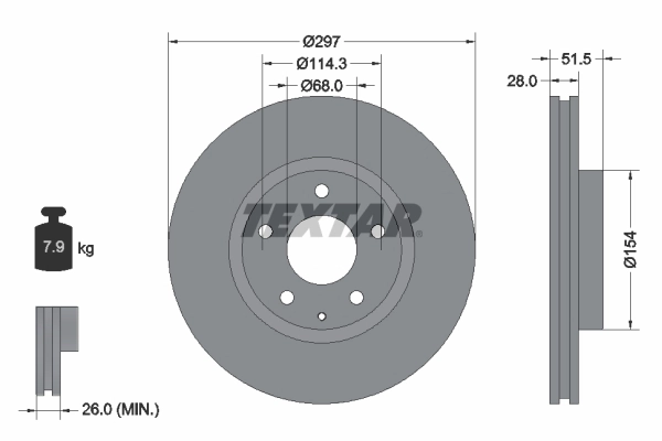 Disco do freio dianteiro Mazda 6  GJ, GL ao melhor preço
