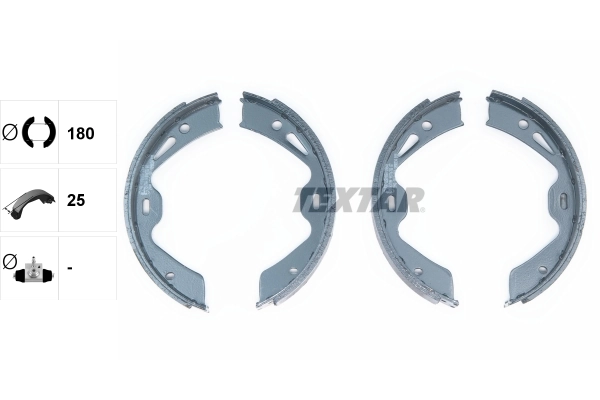 Sapatas do freio de estacionamento para Porsche 911 991