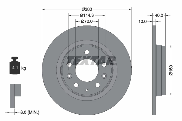 Disco do freio traseiro Mazda 323 VI BJ ao melhor preço
