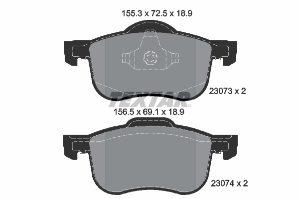 Sapatas do freio dianteiras de disco Volvo S60 I RS, RH ao melhor preço