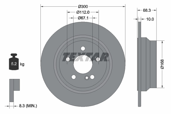 Disco do freio traseiro Mercedes E W212 ao melhor preço