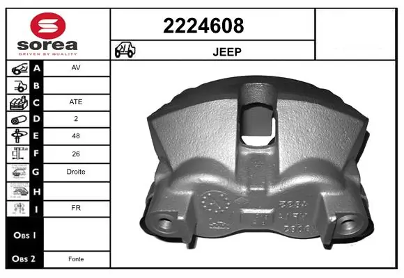 Suporte do freio dianteiro direito TRW BHV583EC