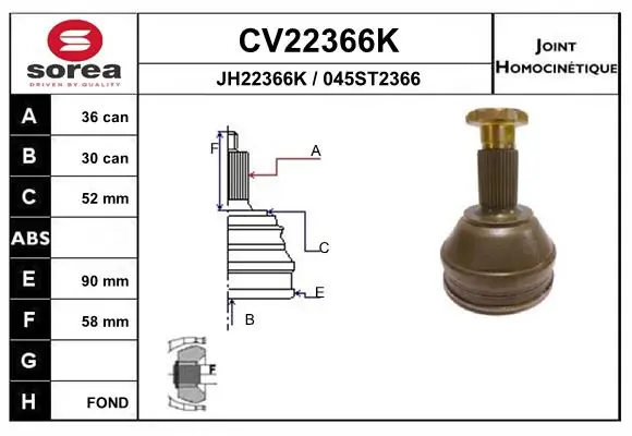 Compre Junta homocinética externa dianteira Volkswagen Polo 