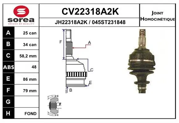 Compre TOJ0066 Magneti Marelli Junta homocinética externa dianteira
