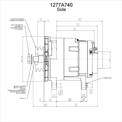 Gerador 1277A740 Prestolite