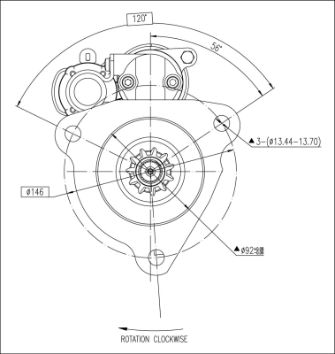 M90R3545SE Prestolite Motor de arranco