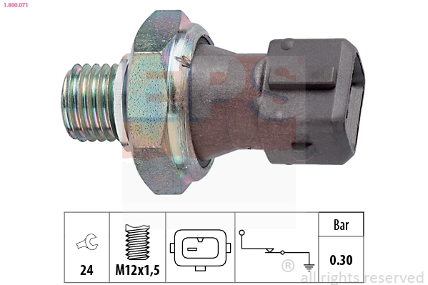 Sensor de pressão de óleo General Motors 93175295