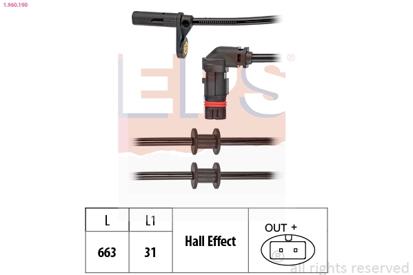 Compre Sensor dianteiro de ABS Mercedes C 